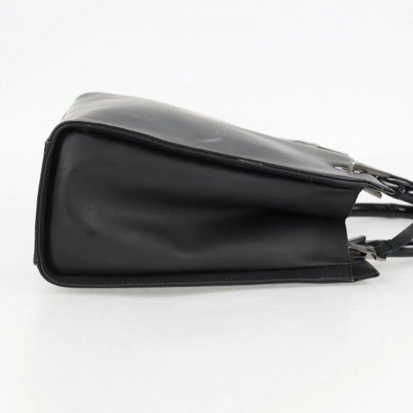 GUCCI Bamboo Hand Bag Leather 2way Black 002 1016 Auth 133424 - Picture 5 of 16